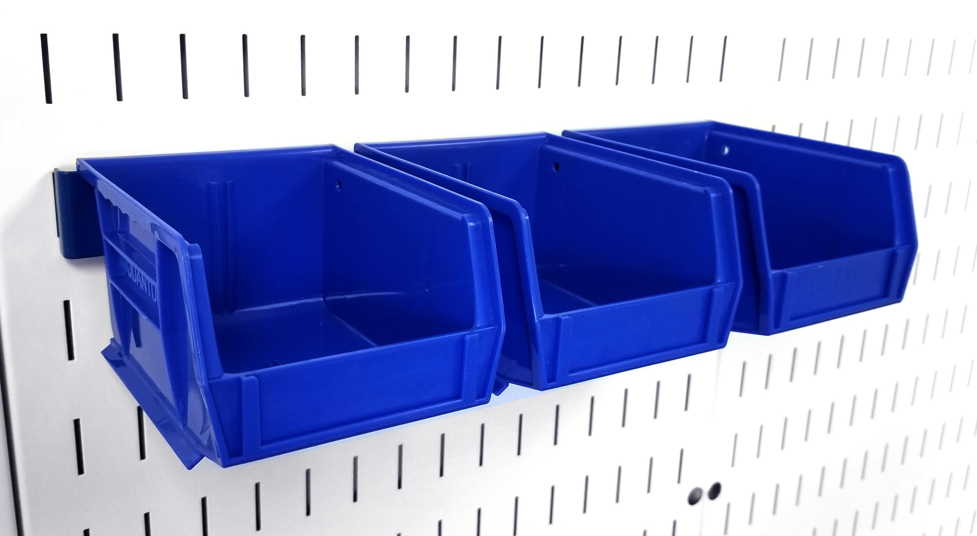 Plastic Hanging Pegboard Bin 4x5x3 - (3) Pack - 10-30-210