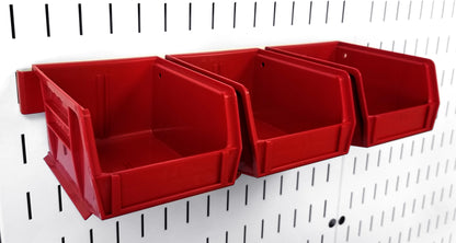 Plastic Hanging Pegboard Bin 4x5x3 - (3) Pack - 10-30-210
