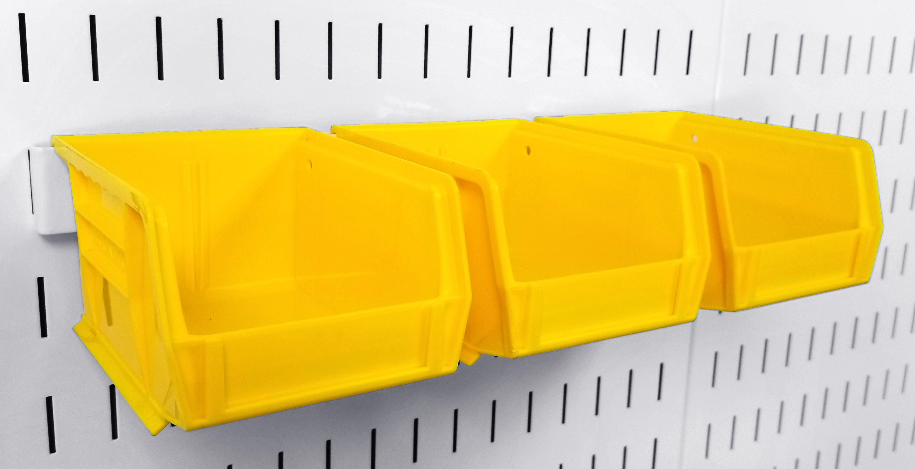Plastic Hanging Pegboard Bin 4x5x3 - (3) Pack - 10-30-210