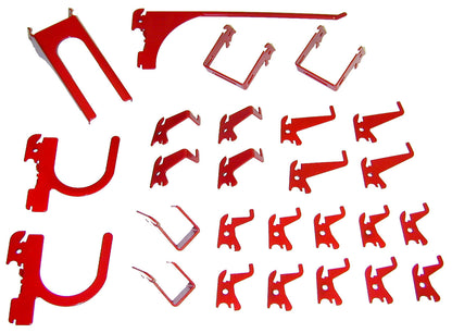 Deluxe Slotted Metal Pegboard Accessory Pack (26) Pieces - KT-200-DLX