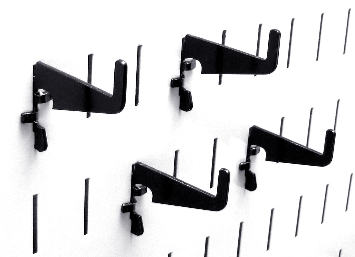 Medium Slotted Hook (4) Pack - 1-7/8in Reach - 10-HM-002