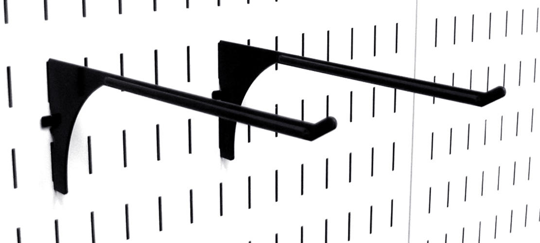 Extended Reach Slotted Pegboard Hook (2) Pack - 9in Reach - 10-ER-004