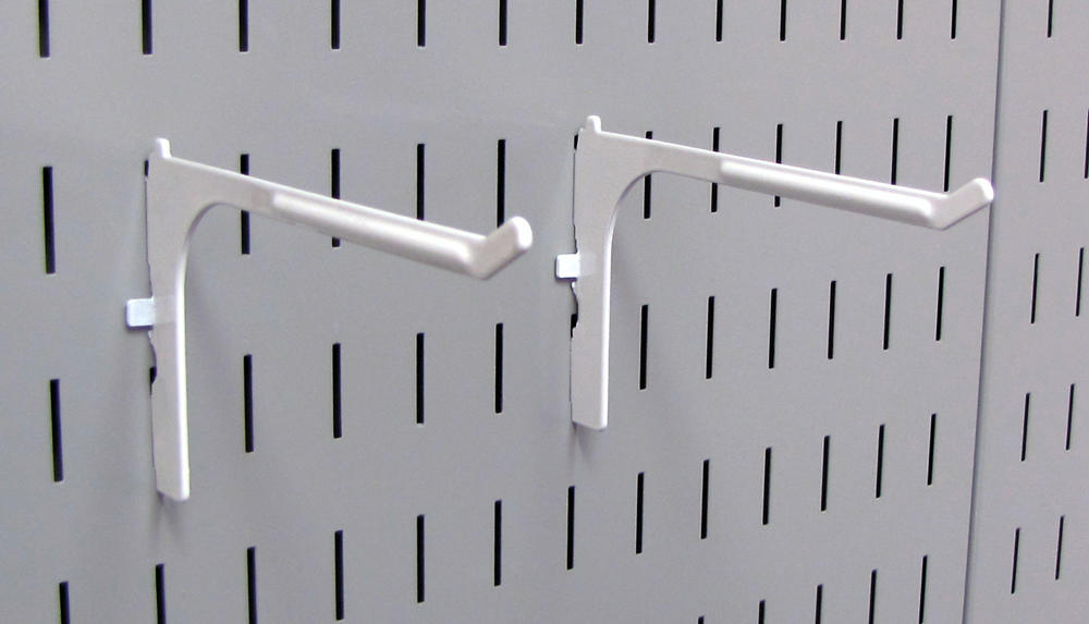 Extended Reach Slotted Pegboard Hook (2) Pack - 6in Reach - 10-ER-106