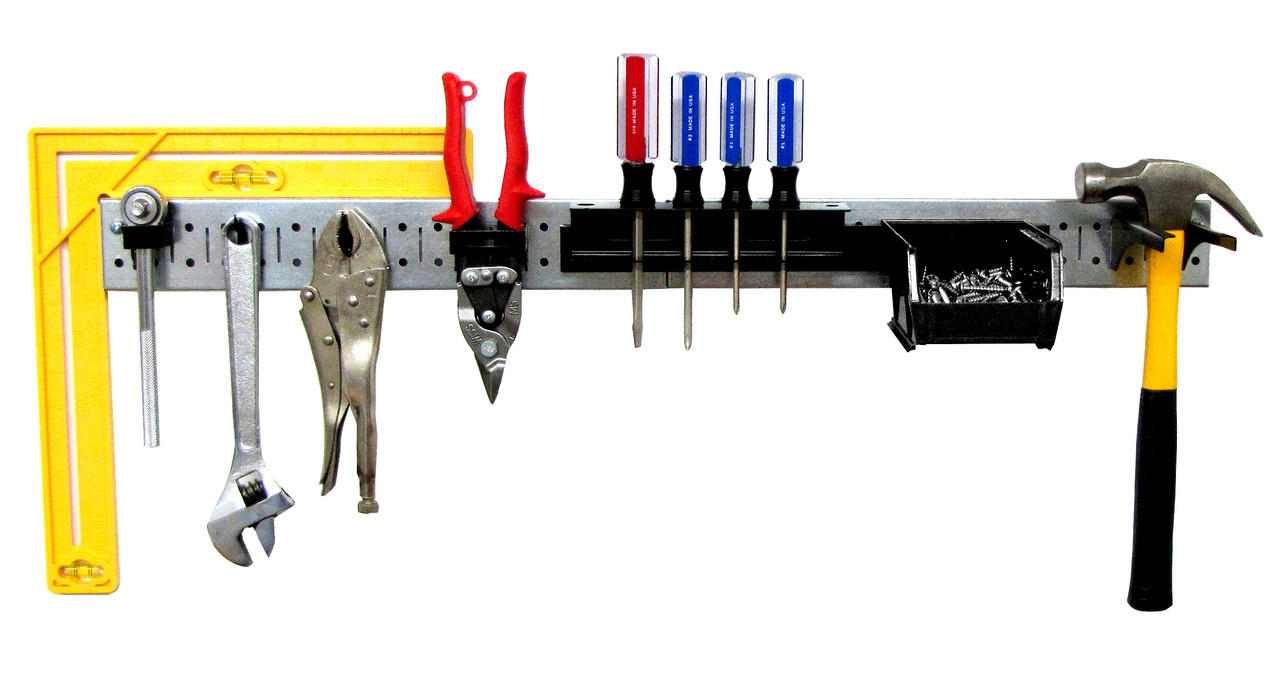 Pegboard Tool Strip Organizer