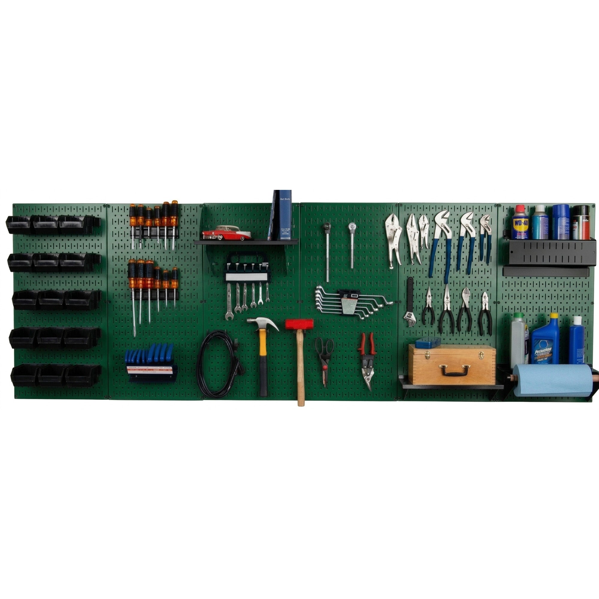 8ft Metal Pegboard Master Workbench Kit - Assorted Pegboard & Accessory Colors