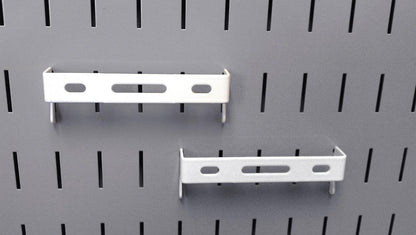 1in x 4in Slotted Metal Pegboard C-Bracket (2) Pack - 10-CB-014