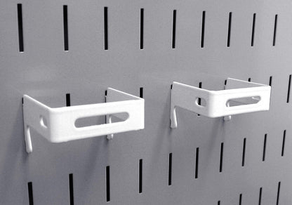 2in x 2in Slotted Metal Pegboard C-Bracket (2) Pack - 10-CB-022