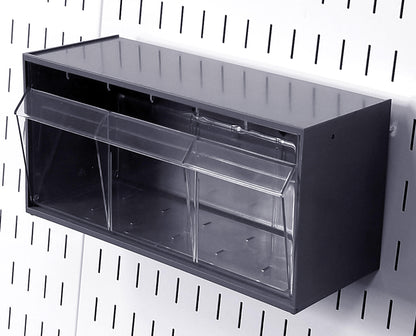Pegboard Plastic Tip-Out Bin - 10-QTB-410