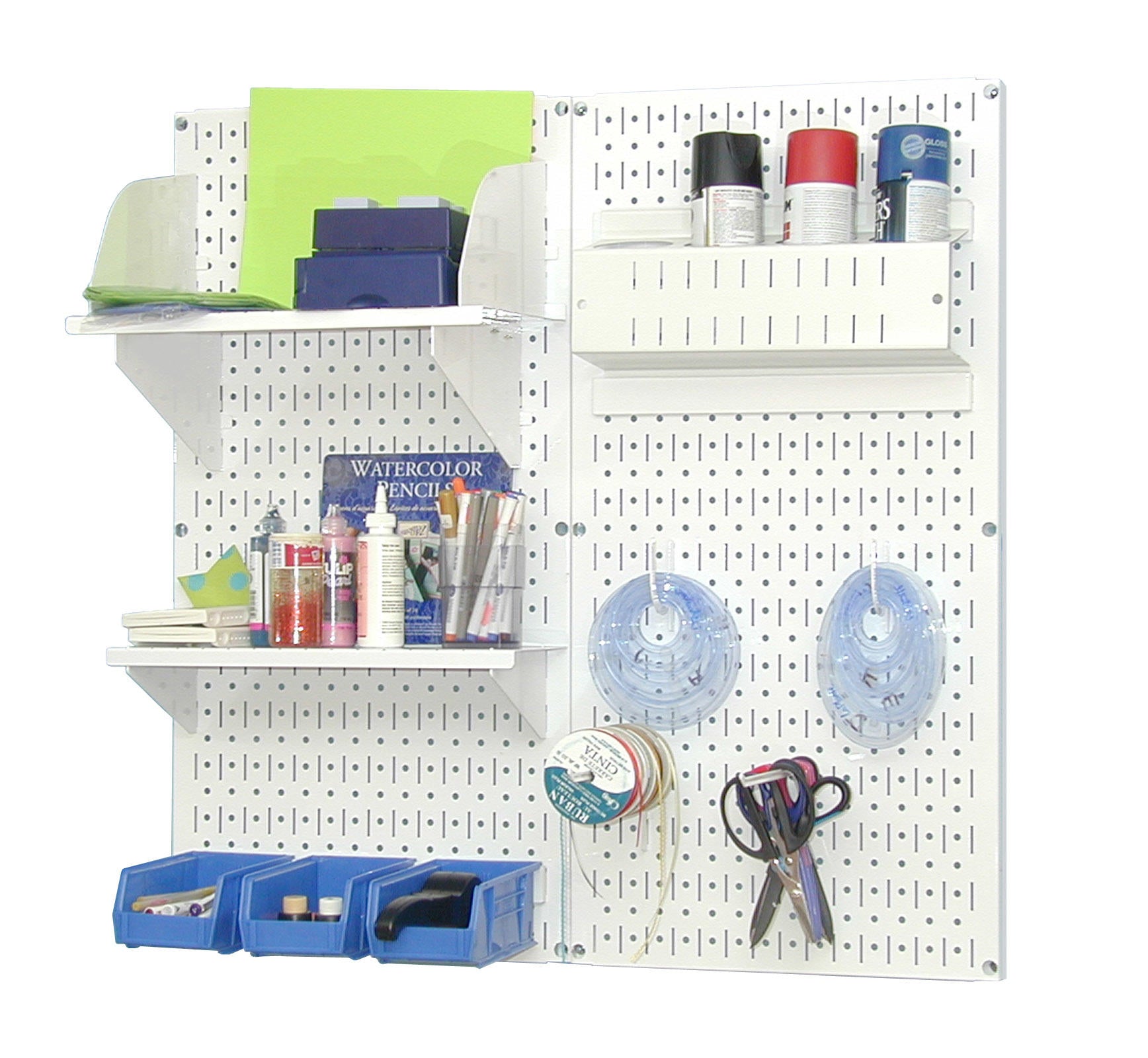 Craft & Hobby Pegboard Organizer Kit - Pegboard With Accessories
