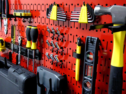16in x 32in Horizontal Metal Pegboard Tool Board Panel