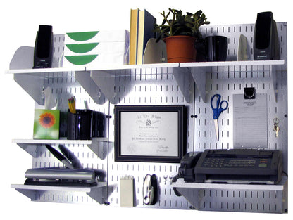 Wall-Mounted Home & Office Wall Organizer Kit - Wall Panels with Accessories