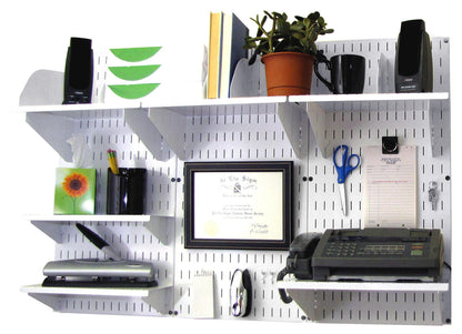 Wall-Mounted Home & Office Wall Organizer Kit - Wall Panels with Accessories
