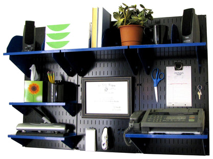 Wall-Mounted Home & Office Wall Organizer Kit - Wall Panels with Accessories