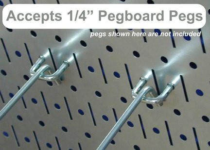 Pegboard Tool Hooks for Pegboard Strip Rails