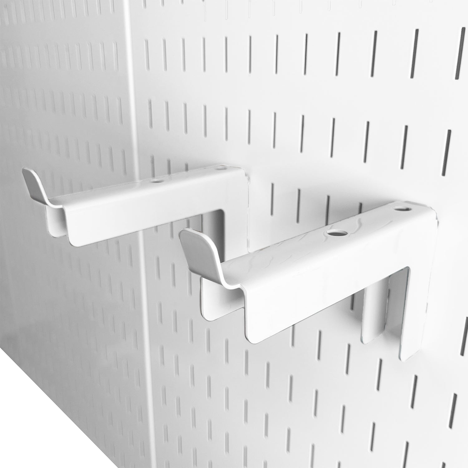 6in Medium Length Heavy Load Sturdy Pegboard Wall Hook Pair - 10-SAS-0106
