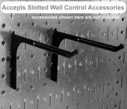 Purple Pegboard Panel with Slots and Holes