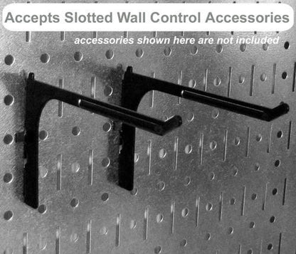 Gold Pegboard Panels Accept Wall Control Slotted Pegboard Accessories.