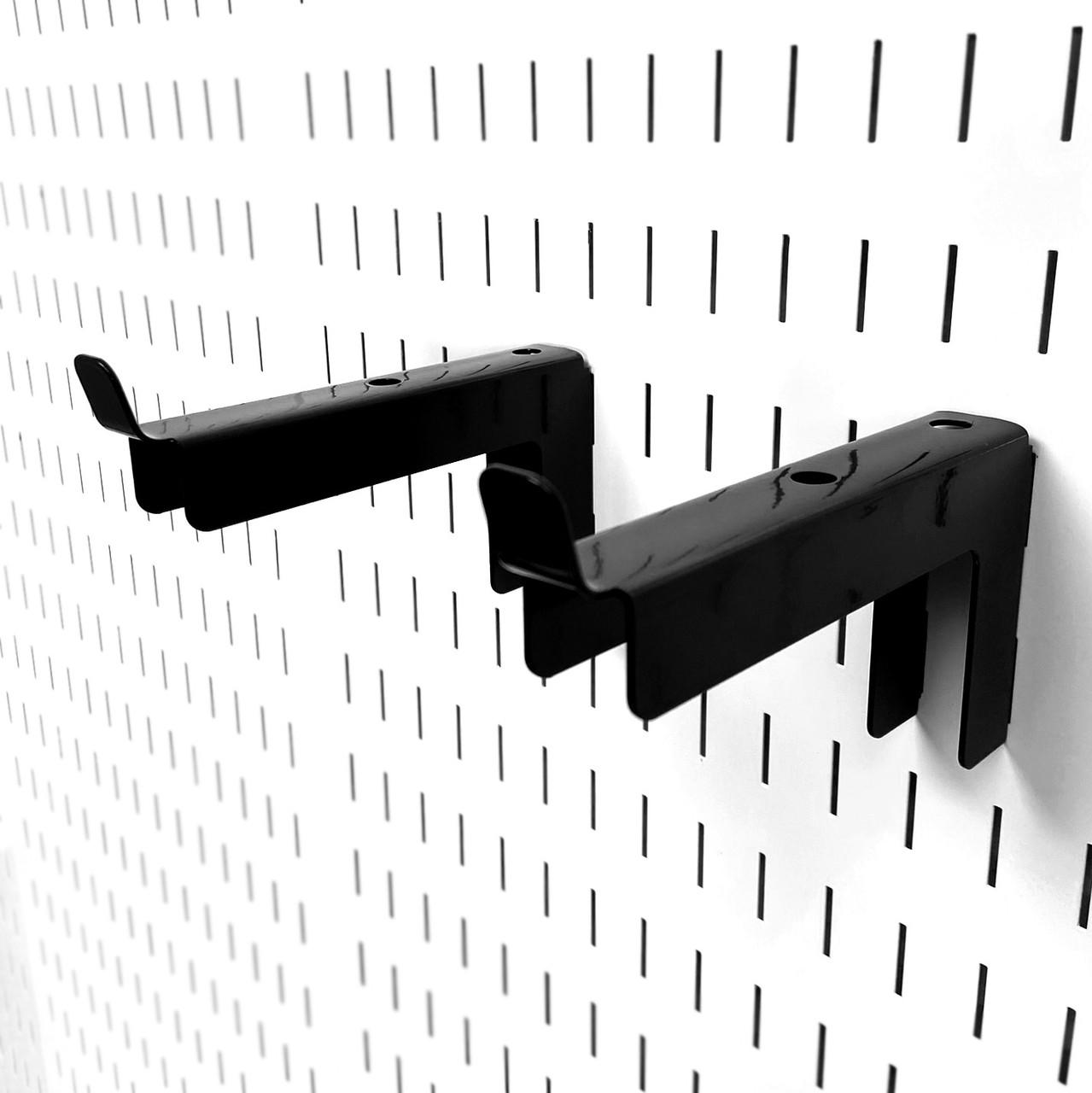 6in Medium Length Heavy Load Sturdy Pegboard Hook Pair