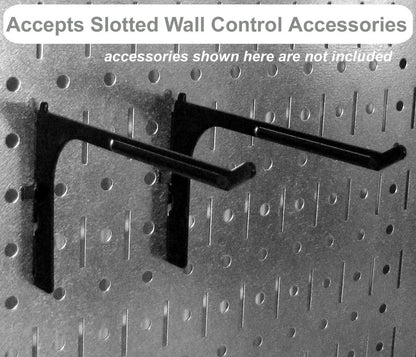 Slot Peg Hooks in Wall Control