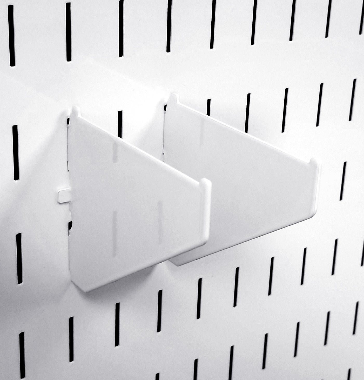 Clamp Rack Brackets Clamp Storage for Pegboard Clamp Wall Organizers - 4 to 12 Inch Shelf Bracket Pair & Clamp Bracket Pair