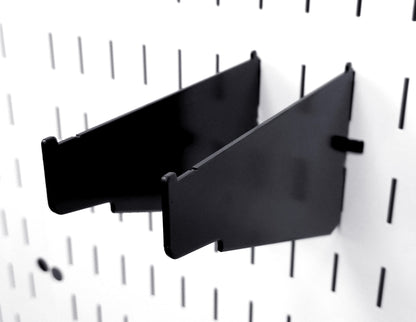 Clamp Rack Brackets Clamp Storage for Pegboard Clamp Wall Organizers - 4 to 12 Inch Shelf Bracket Pair & Clamp Bracket Pair