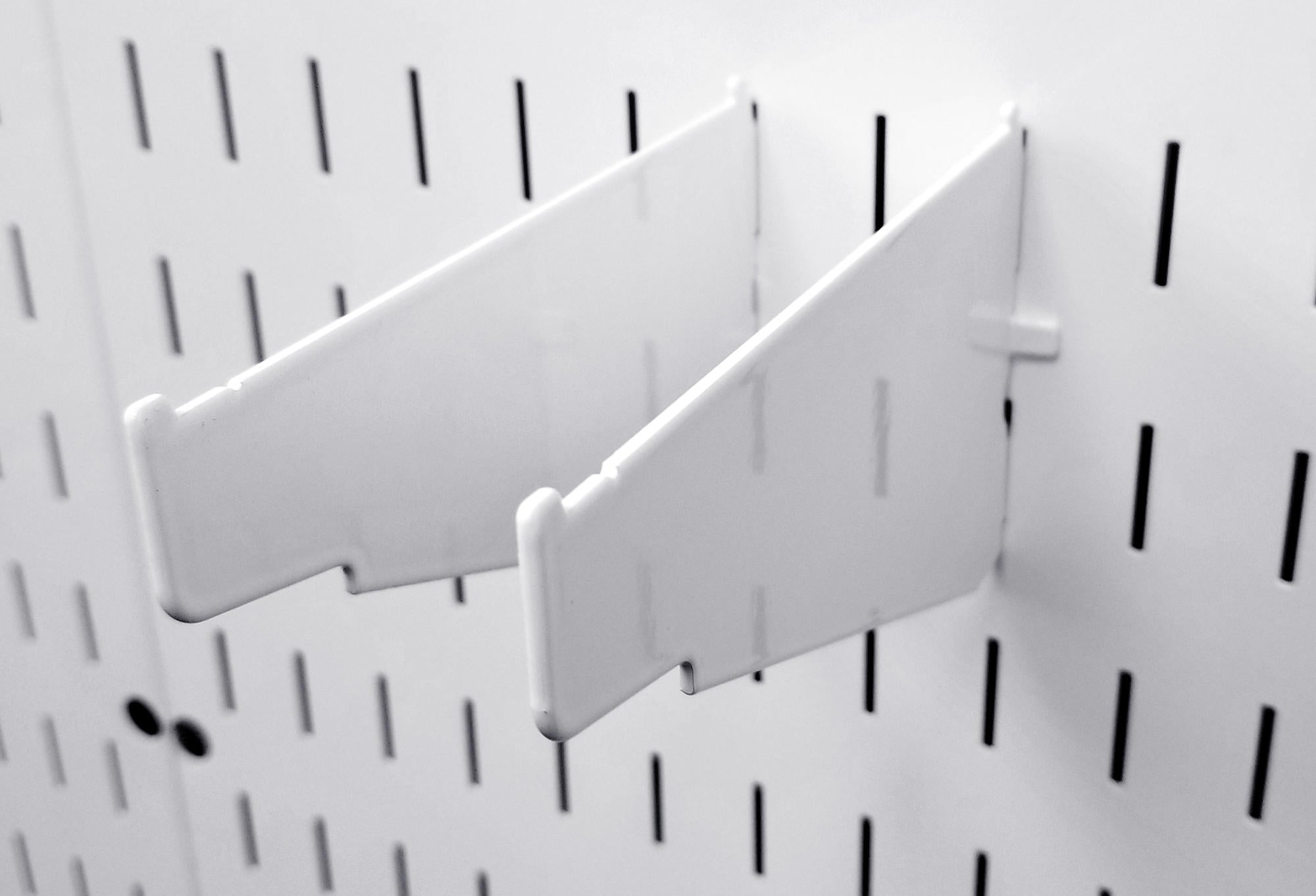 Clamp Rack Brackets Clamp Storage for Pegboard Clamp Wall Organizers - 4 to 12 Inch Shelf Bracket Pair & Clamp Bracket Pair