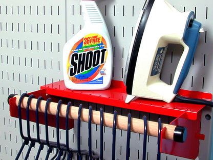 Laundry Room Pegboard Shelf