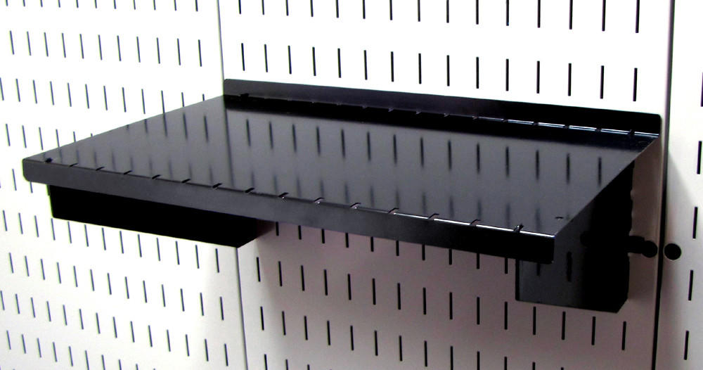 Black Peg Board Shelf