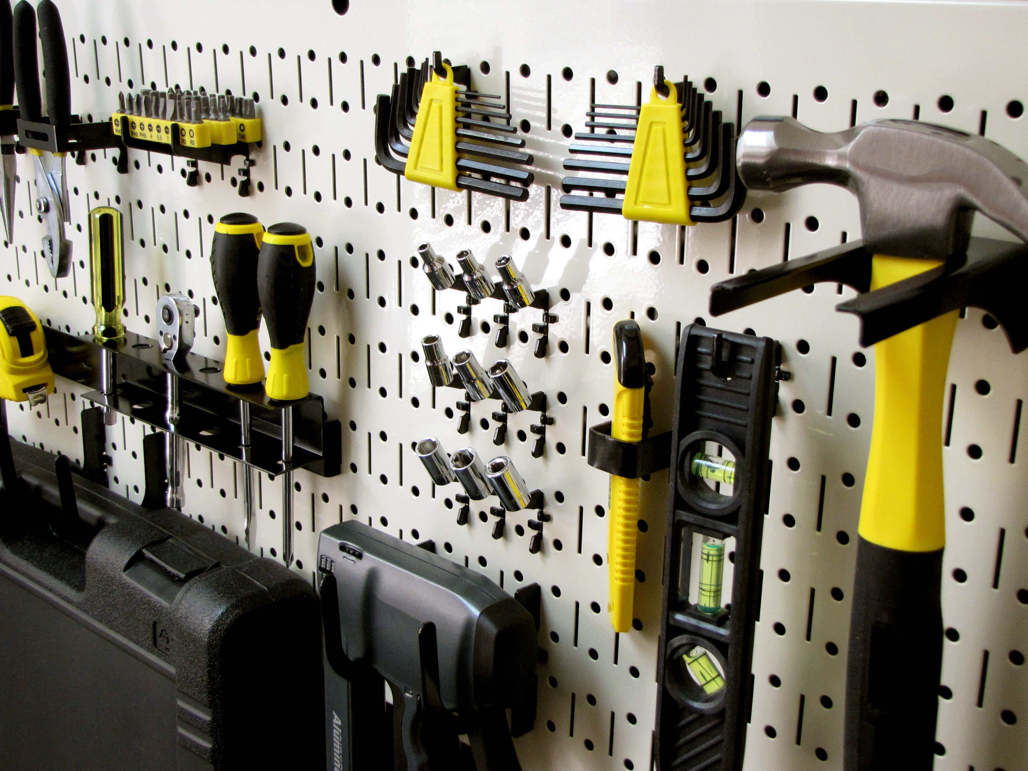16in x 32in Horizontal Metal Pegboard Tool Board Panel