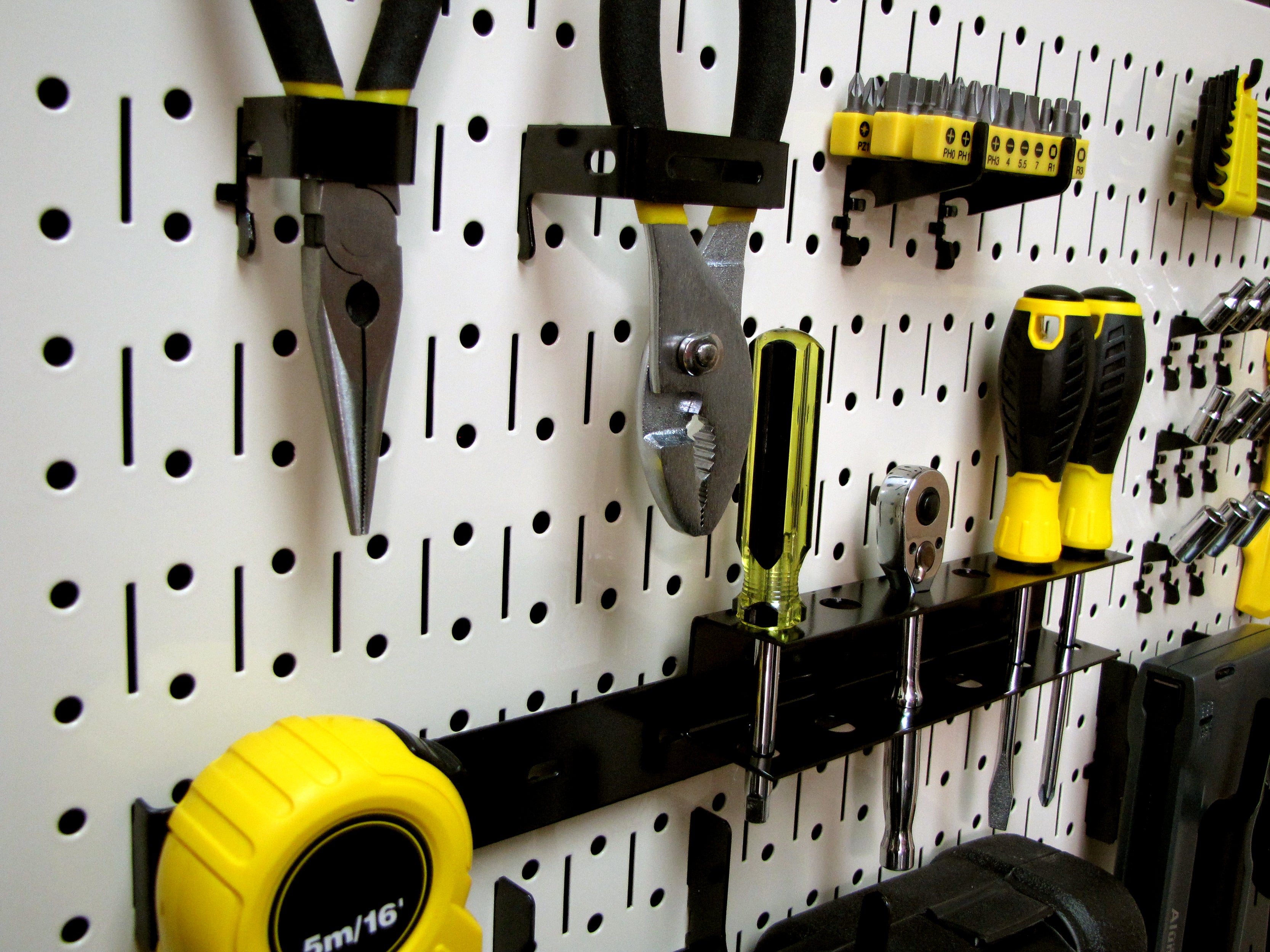 16in x 32in Horizontal Metal Pegboard Tool Board Panel