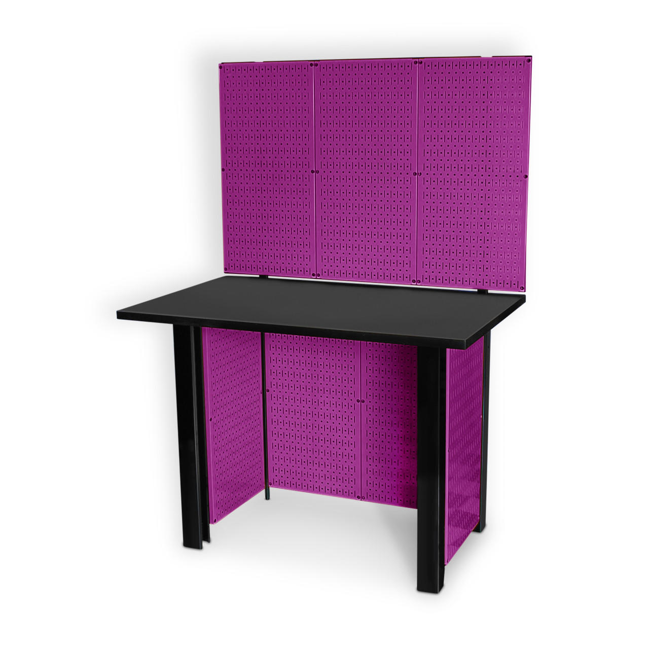 Best Art Studio Pegboard Workbench Workstation Purple Power Tools