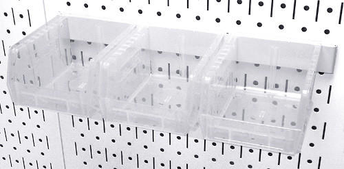 Pegboard Bins for Small Parts Organizers