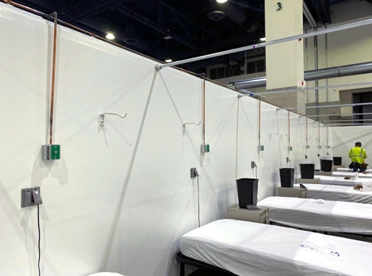 IV Hooks Used in Field Hospital