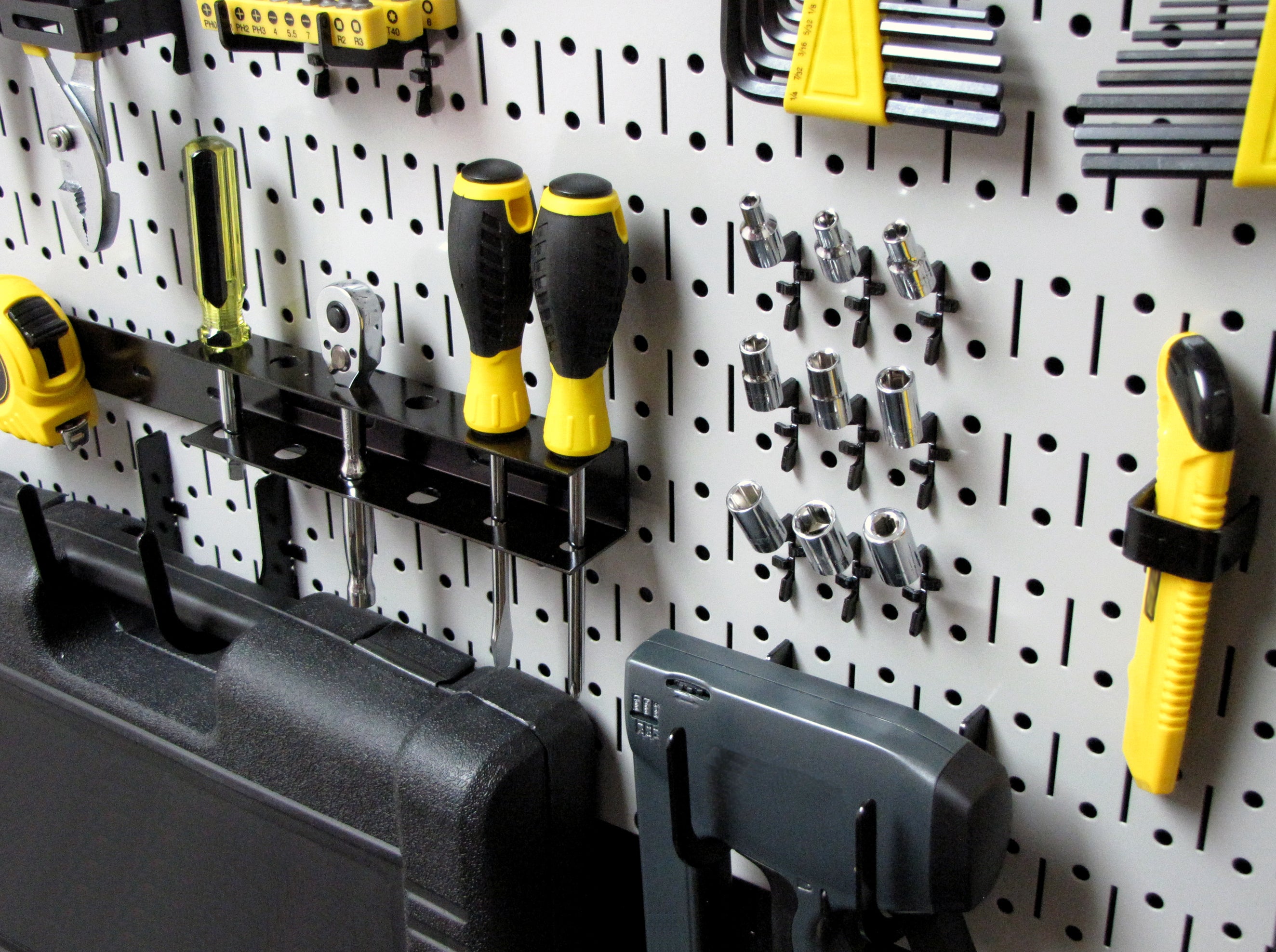 16in x 32in Horizontal Metal Pegboard Tool Board Panel