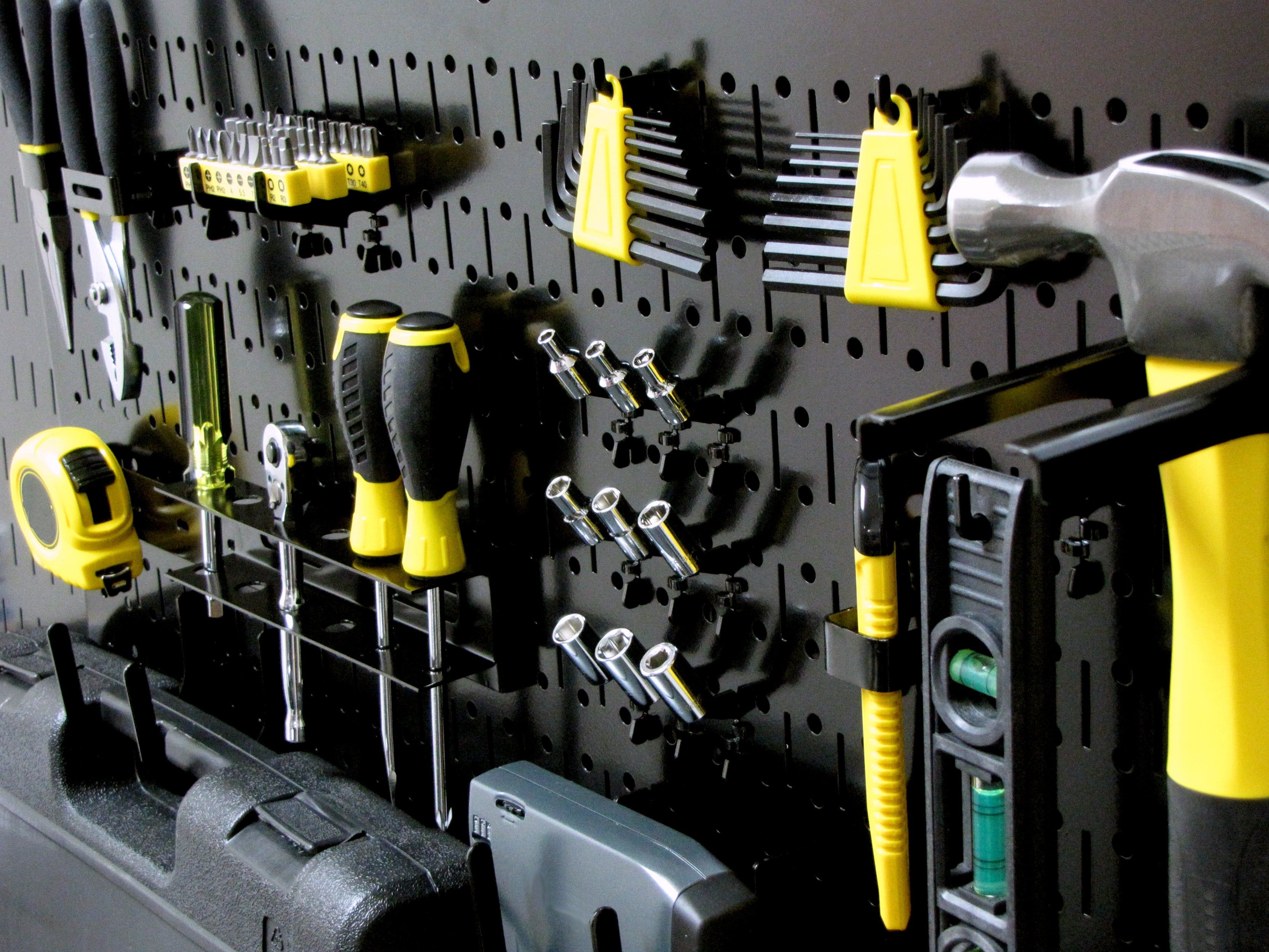 16in x 32in Horizontal Metal Pegboard Tool Board Panel