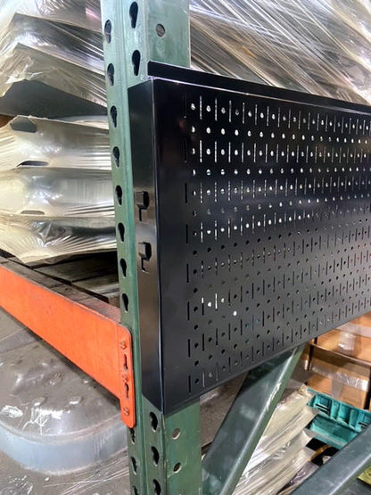 How to Attach Pegboard Storage Panels to Pallet Rack End Caps