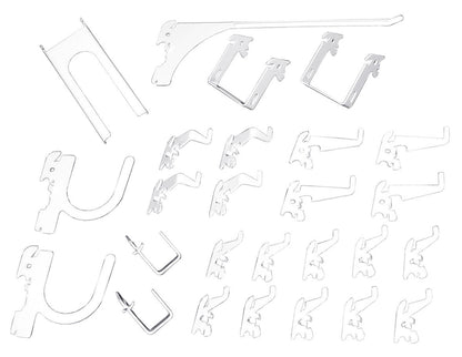 Wall Control Hook Pack with Slotted Peg Hooks