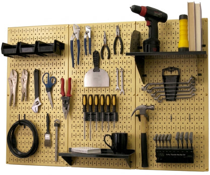 4ft Metal Pegboard Premium Tool Storage Kit - Toolboard with Hooks