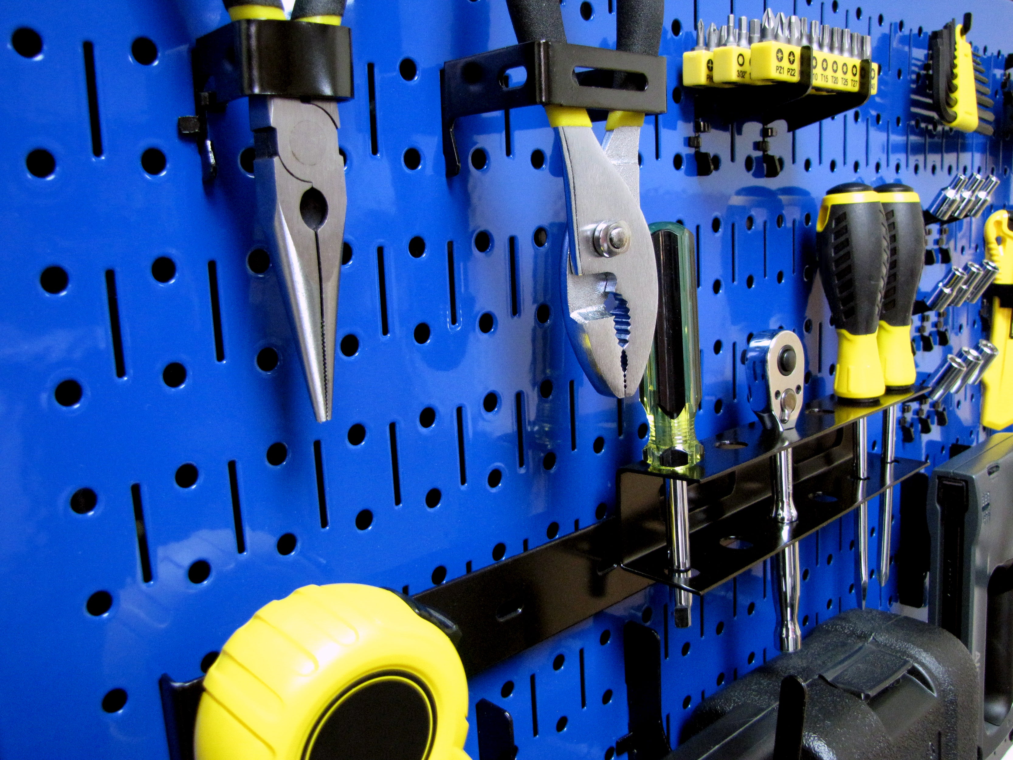 16in x 32in Horizontal Metal Pegboard Tool Board Panel
