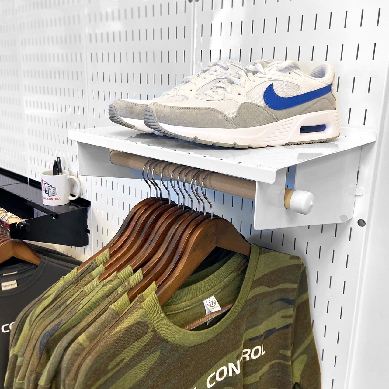 Closet Shirt Shoes Storage Rack Wall Organizer