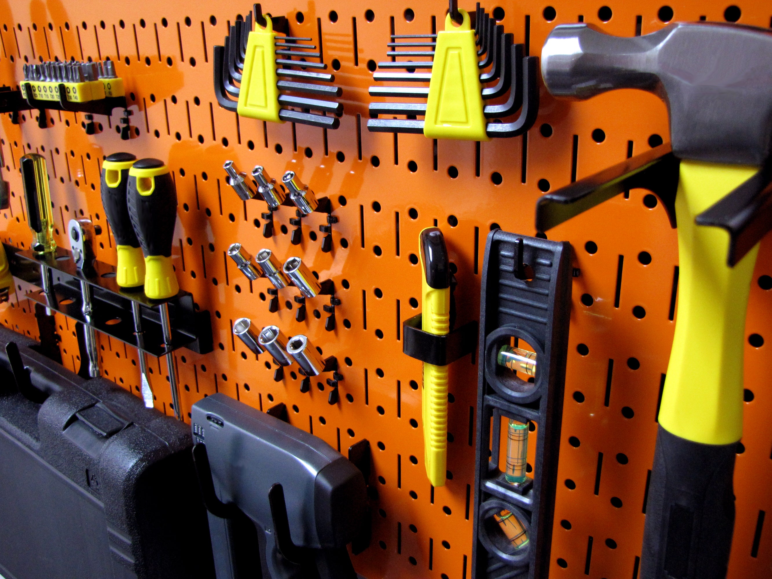 16in x 32in Horizontal Metal Pegboard Tool Board Panel