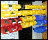 Plastic Tool Storage Pegboard Hanging Bins