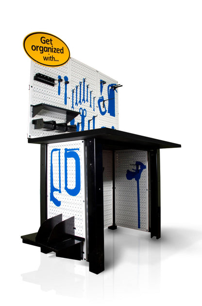Perfect Workstation for Art Studio or Craft Hobby Room Colorful Pegboard Colors