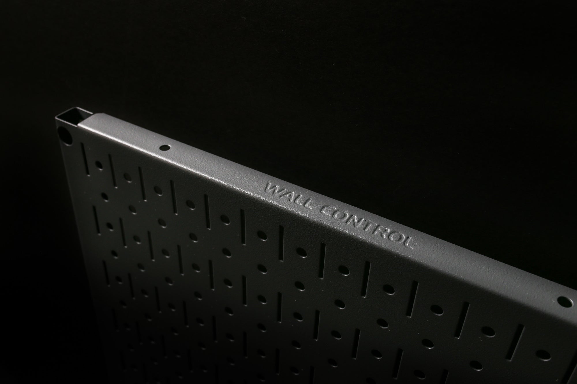 Signature Series Textured Matte Metal Pegboard Panel - Vertical 32in x 16in