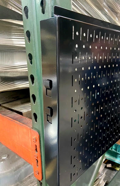 Teardrop Pallet Rack Beam Peg Board Panel Storage Attachment