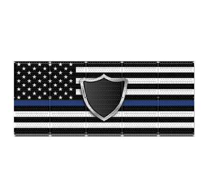 Thin Blue Line Flag Pegboard Wall Art Law Enforcement Blue Stripe Organizers