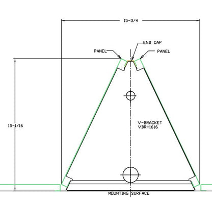3D V-Bracket Metal Pegboard Space Optimizer