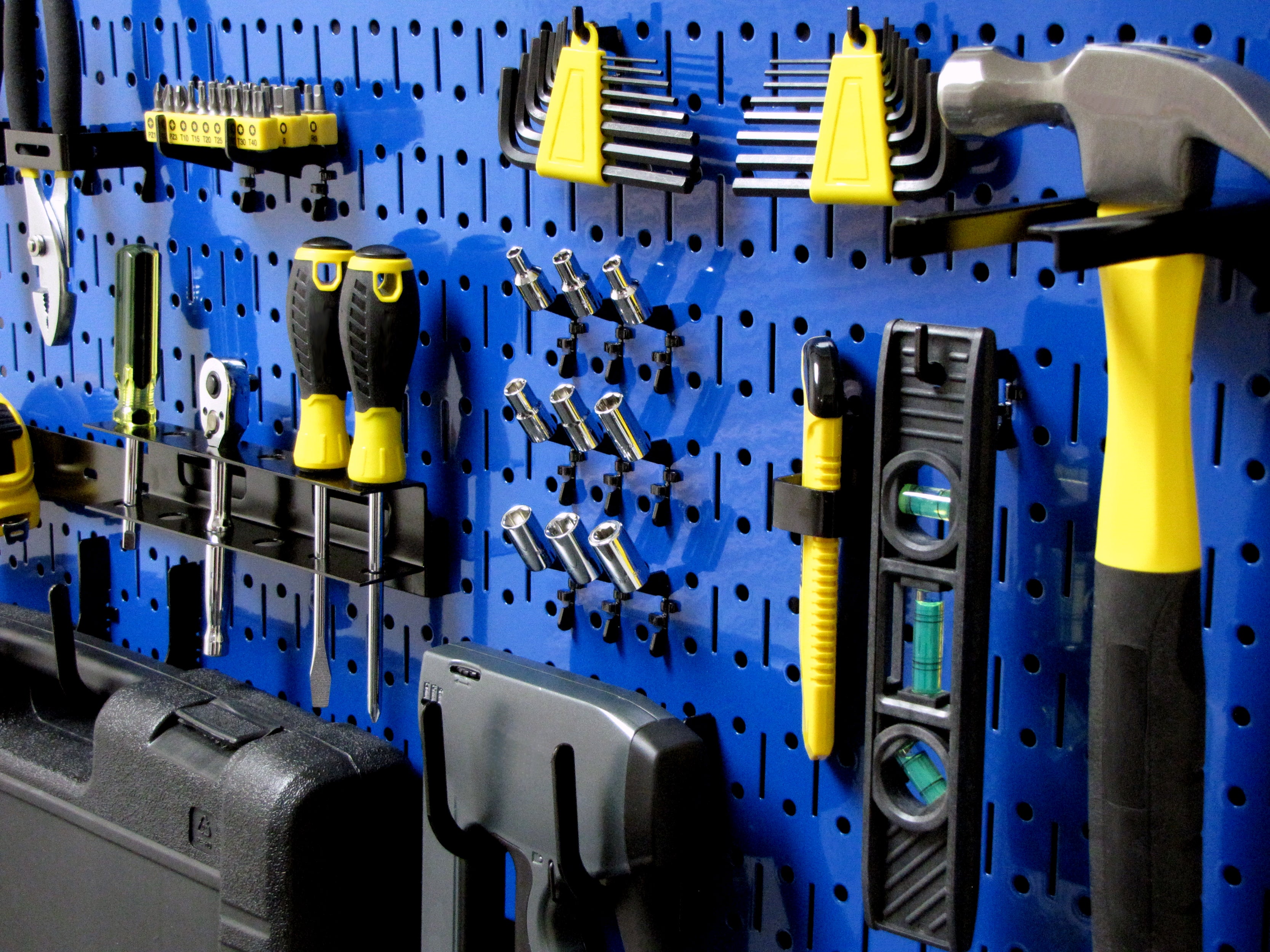 16in x 32in Horizontal Metal Pegboard Tool Board Panel