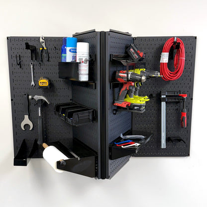 3D V-Bracket Metal Pegboard Space Optimizer