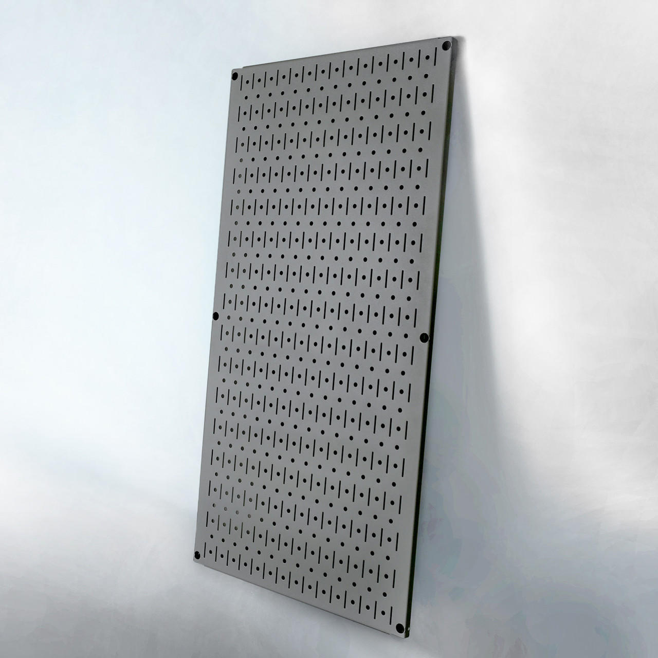 Signature Series Gun Metal Grey Textured Matte Steel Pegboard Panel